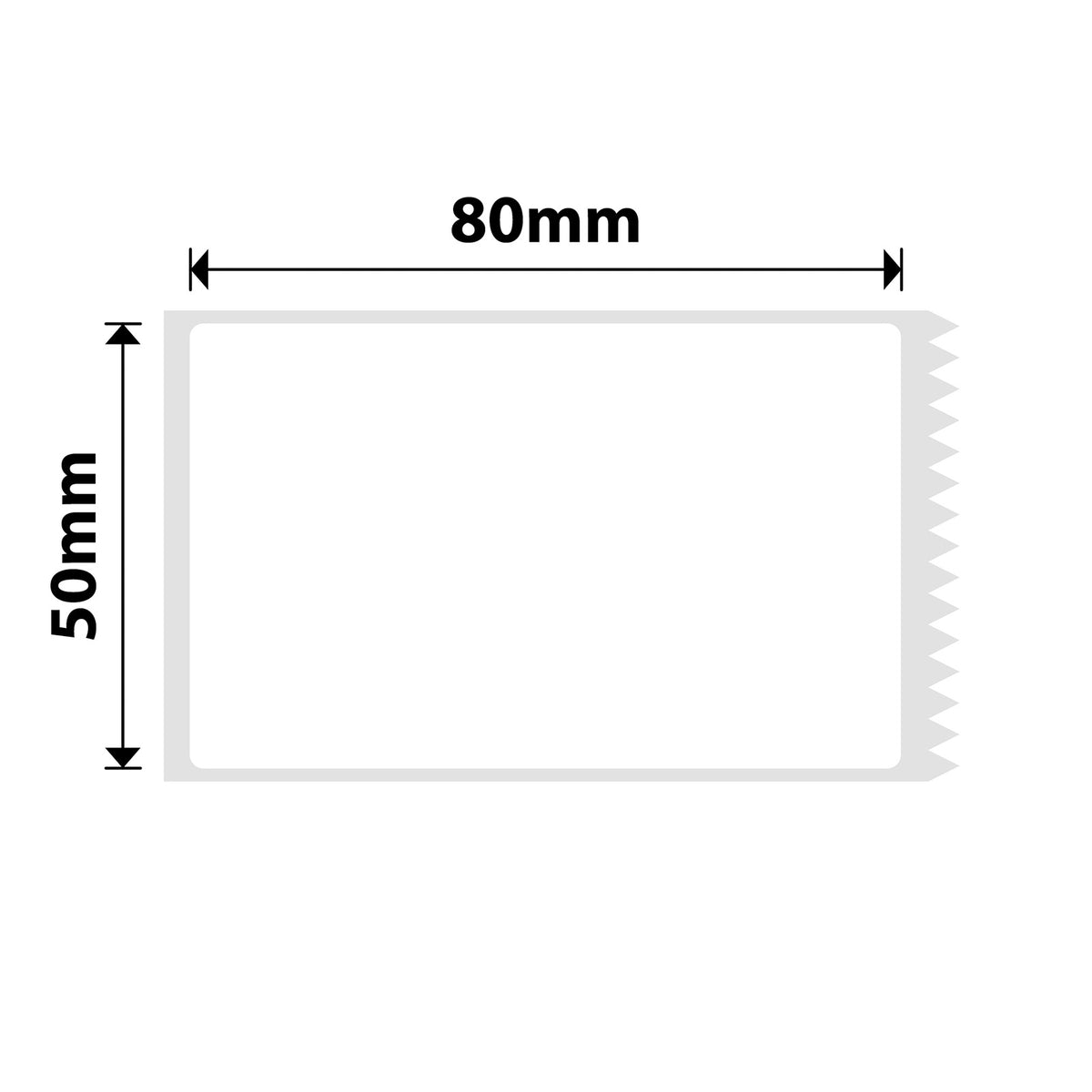 NIIMBOT - M Range - 50x80mm - White - 95 Labels