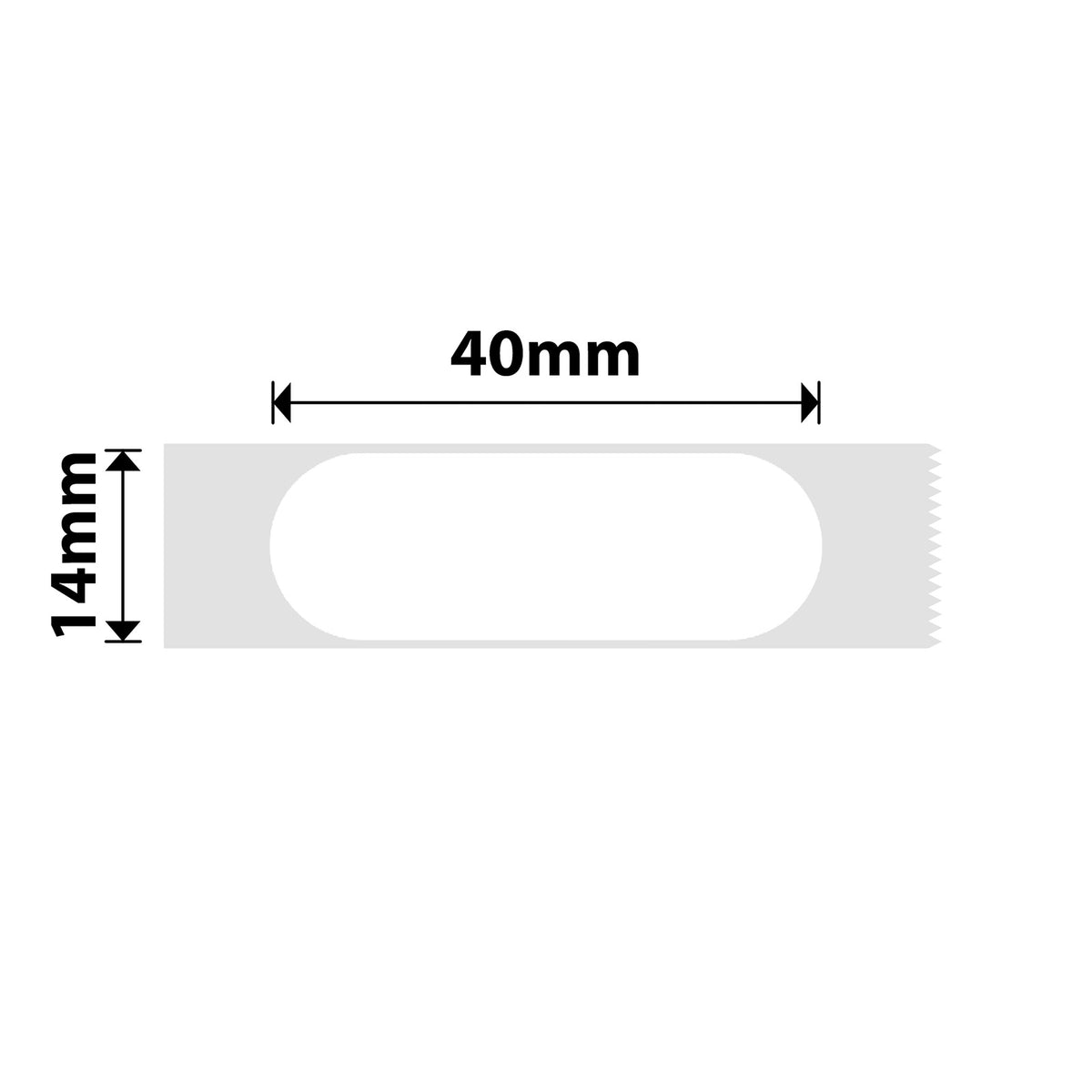NIIMBOT - N1 - 14x40mm - White Dishwasher High Temperature - 150 Labels
