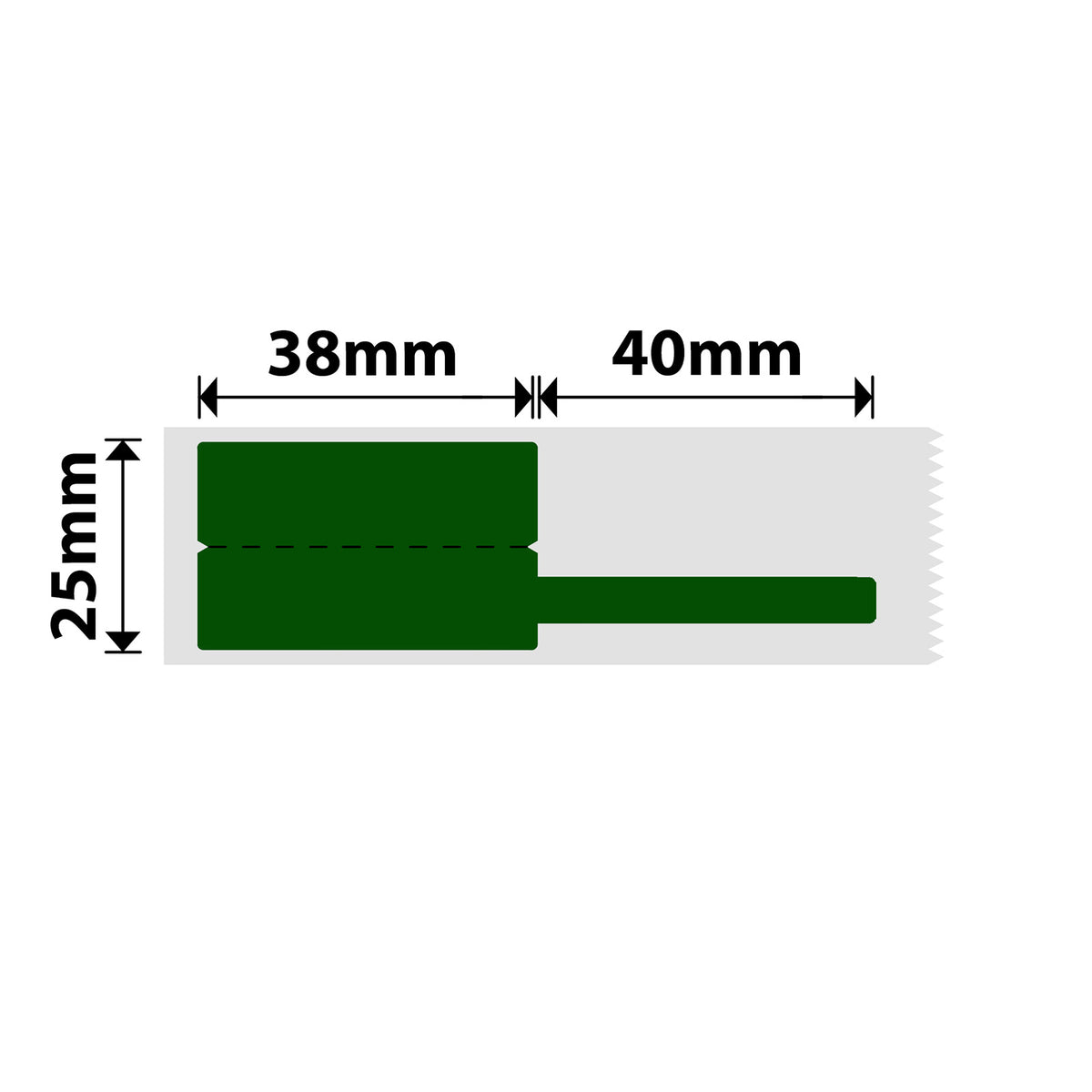 NIIMBOT - M Range - 25x38+40mm - Green Cable - 80 Labels - CN