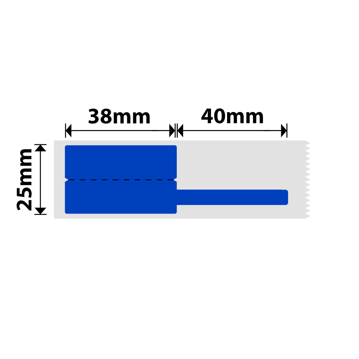 NIIMBOT - M Range - 25x38+40mm - Blue Cable - 80 Labels