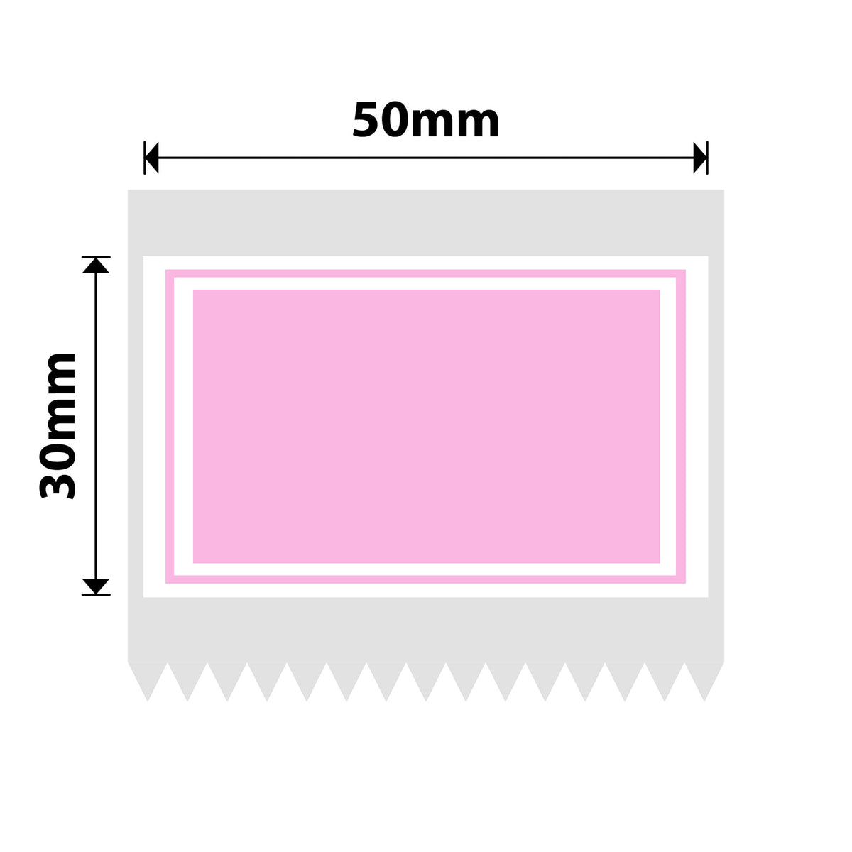 NIIMBOT - Serie B - 50x30mm - Bordo rosa - 230 etichette