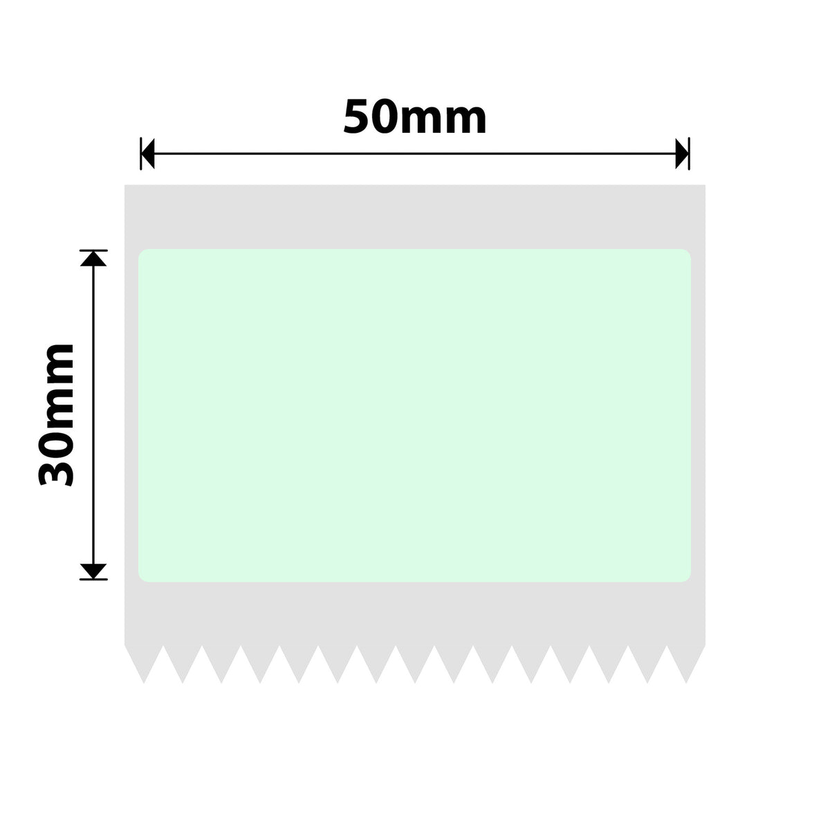 NIIMBOT-Gamme B-50 x 30 mm-Vert clair-230 étiquettes