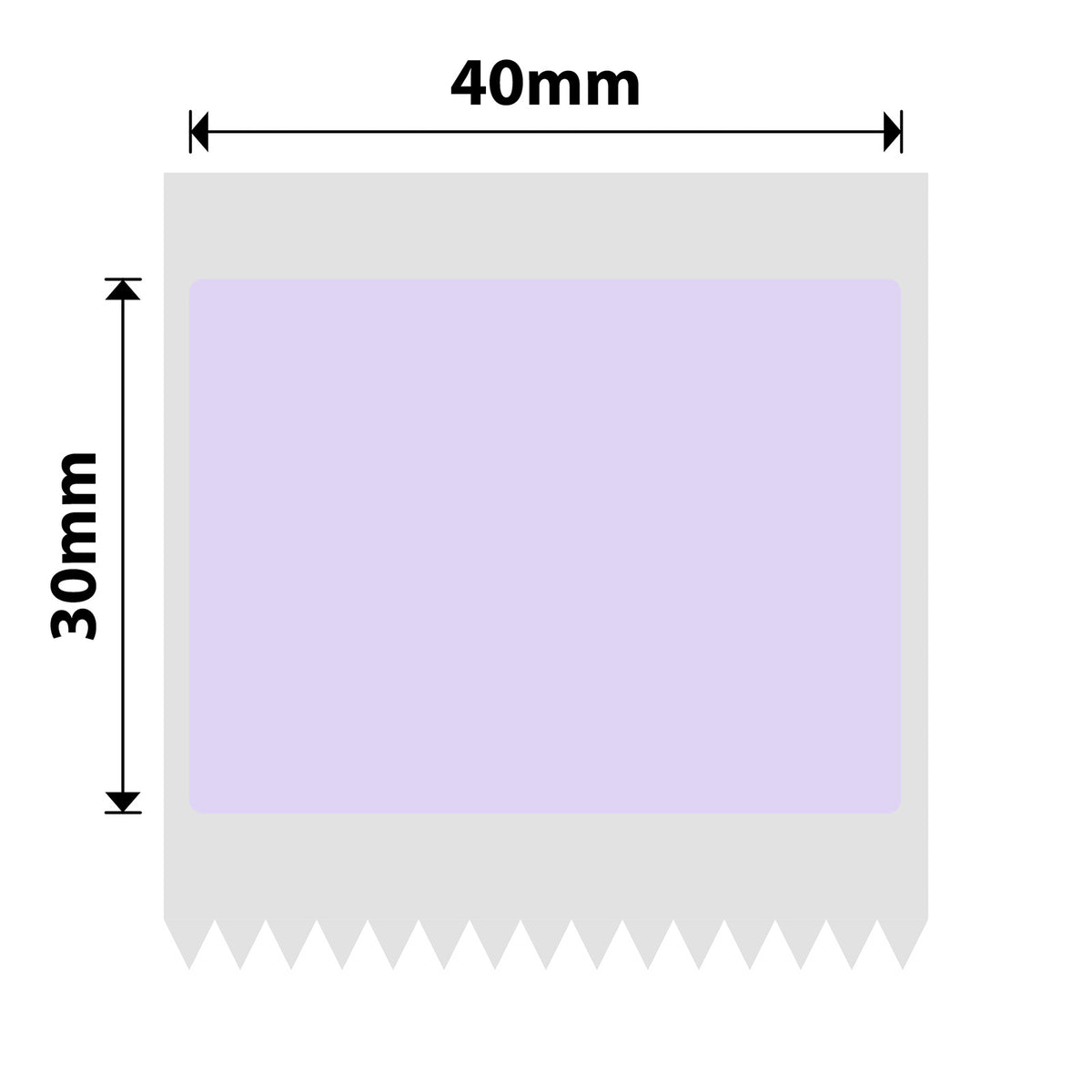 NIIMBOT-Gamme B-40 x 30 mm-Violet-230 étiquettes
