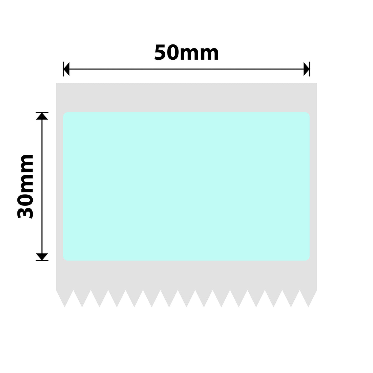 NIIMBOT-Gamme B-50 x 30 mm-Bleu clair-230 étiquettes