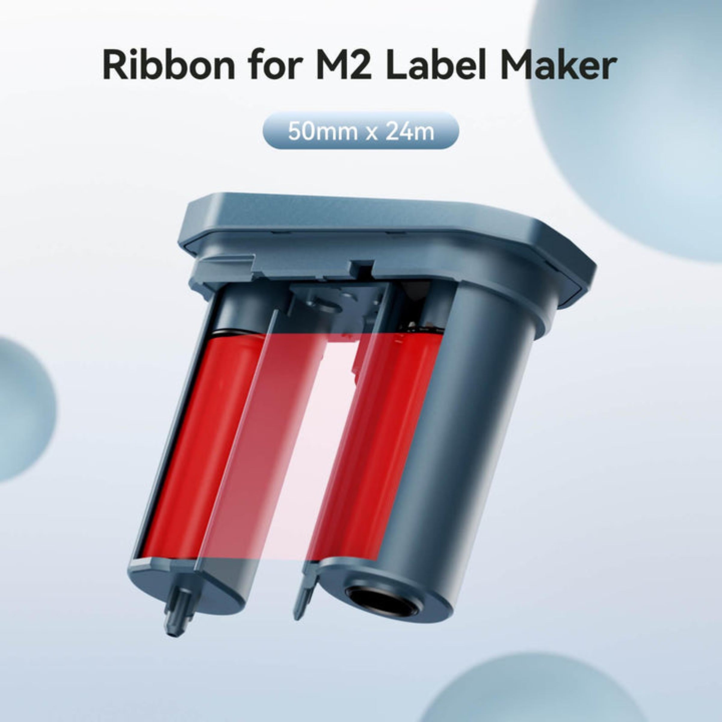 NB604 - NIIMBOT - M2_H ONLY - RIBBON CARTRIDGES - THERMAL TRANSFER - 24 METERS - +- 3 NIIMBOT LABEL ROLLS YIELD