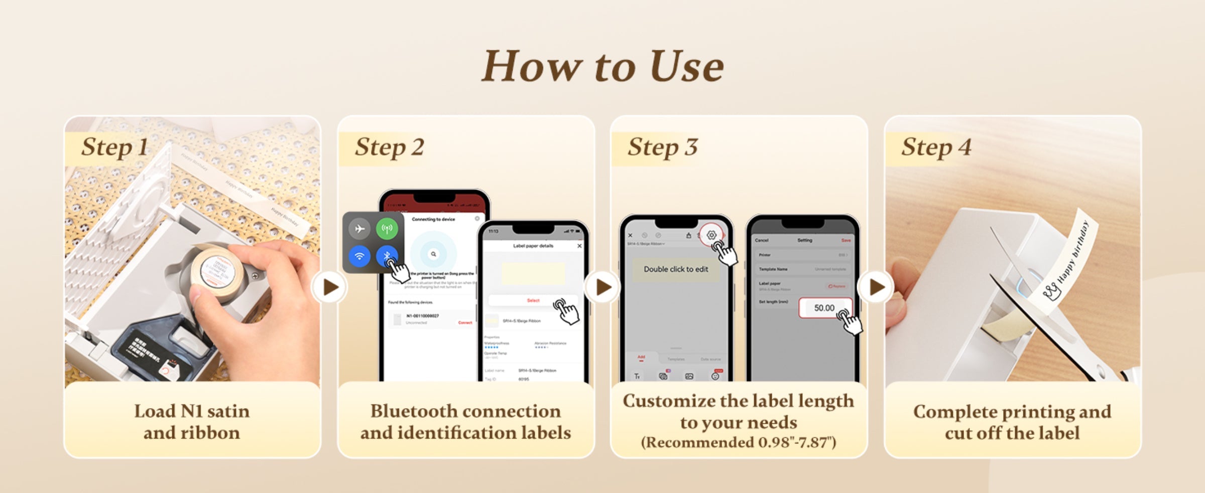 NB613 - NIIMBOT - N1 - SATIN RIBBON SETS - 14MM X 5.1 METERS