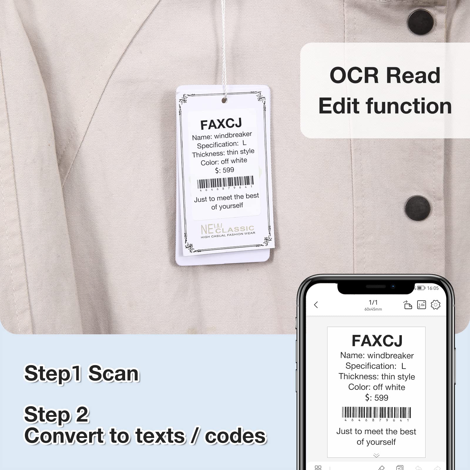NB109 - NIIMBOT - B21S - PORTABLE THERMAL LABEL BLUETOOTH PRINTER INCL FREE LABEL (50X30MM)