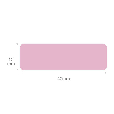 NB128 - NIIMBOT - D11 / D101 / D110 / H1S - 12X40MM - 155 PINK LABELS
