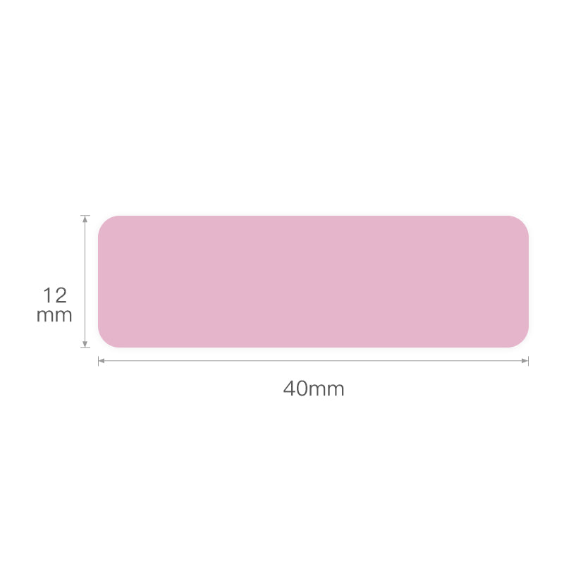 NB128 - NIIMBOT - D11 / D101 / D110 / H1S - 12X40MM - 160 PINK LABELS
