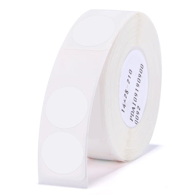 NB151 - NIIMBOT - D11 / D101 / D110 / H1S - 14X28MM - 205 WHITE TWIN ROUND LABELS