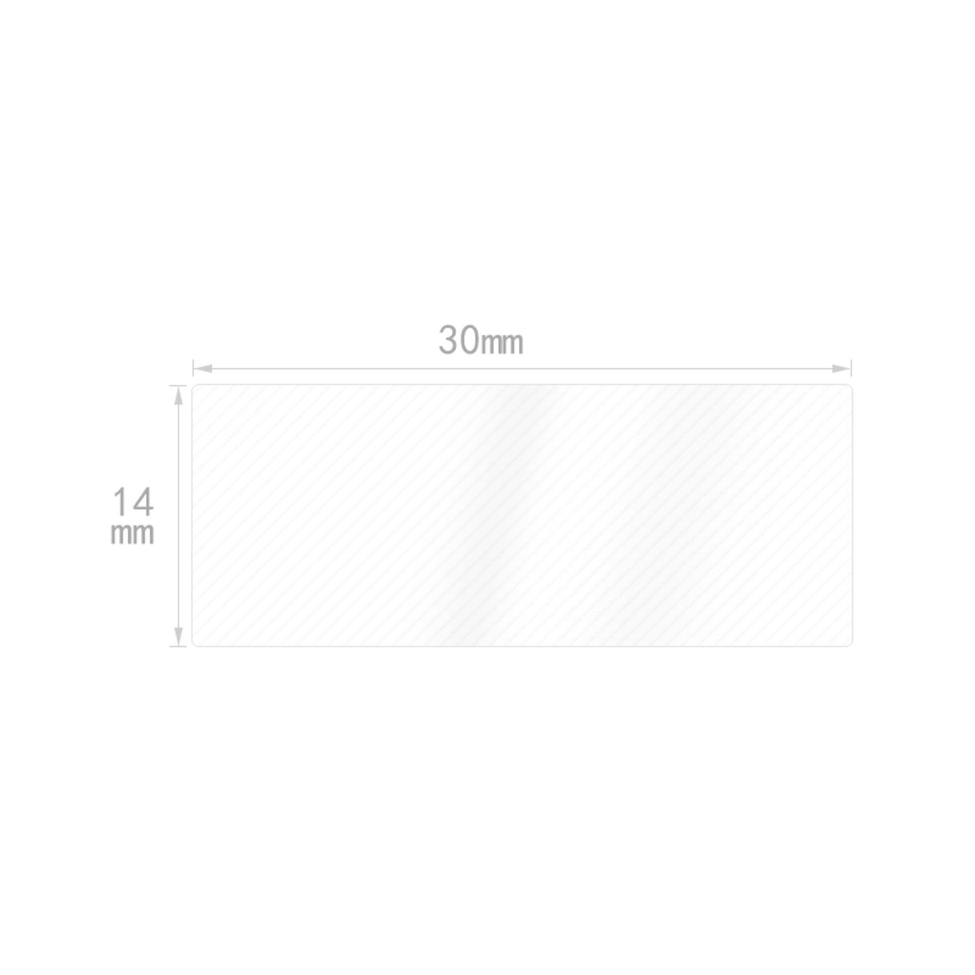 NB108 - NIIMBOT - D11 / D101 / D110 / H1S - 14X30MM - 210 TRANSPARENT LABELS
