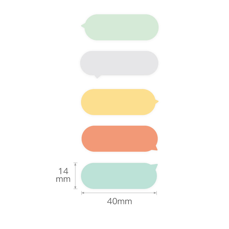 NB134 - NIIMBOT - D11 / D101 / D110 / H1S - 14X40MM - 160 BUBBLE A LABELS
