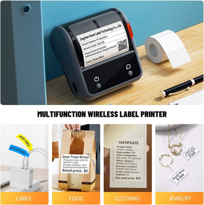 NB119 - NIIMBOT - B3S_PRO - PORTABLE THERMAL LABEL BLUETOOTH PRINTER INCL FREE LABEL (70X40MM)