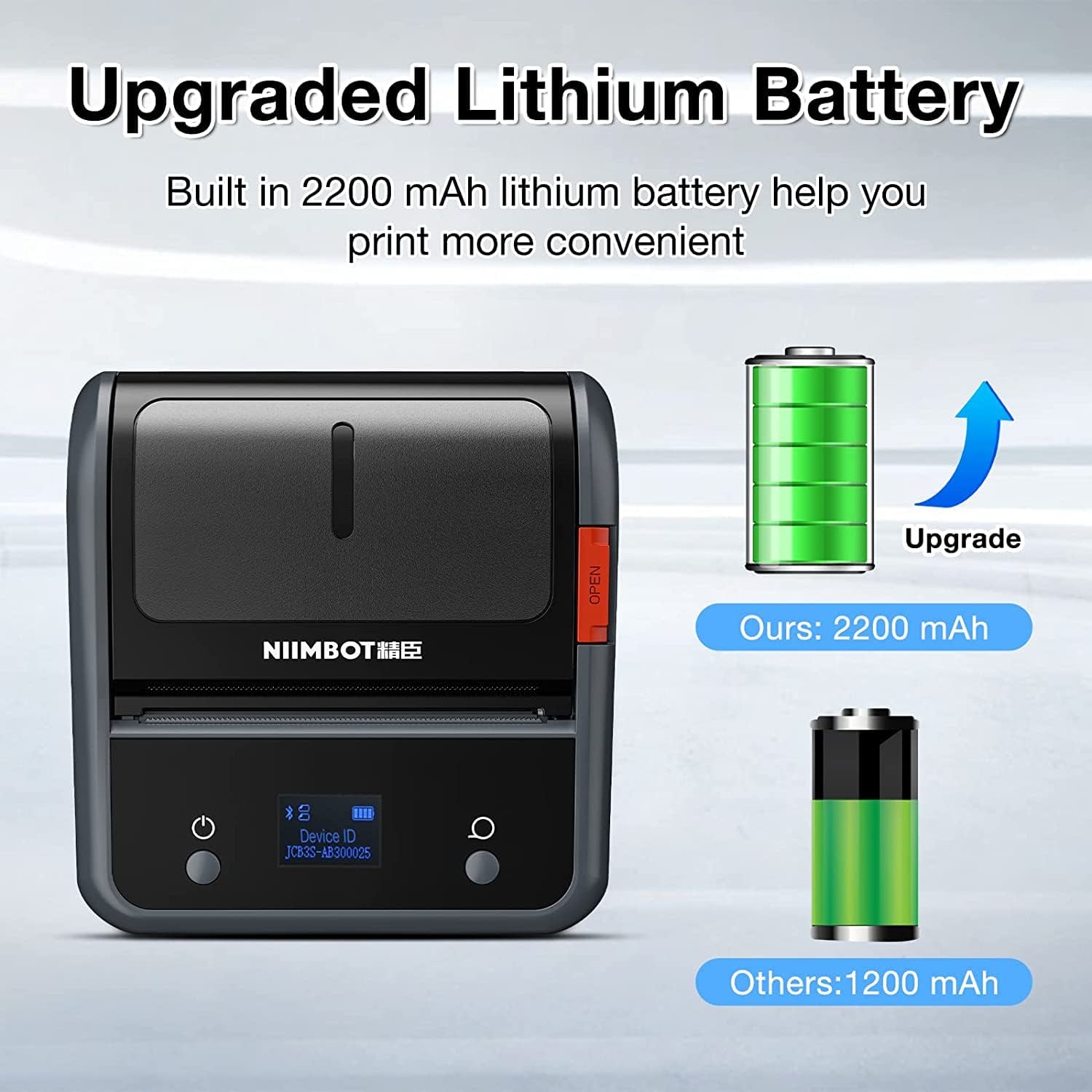 NB119 - NIIMBOT - B3S_PRO - PORTABLE THERMAL LABEL BLUETOOTH PRINTER INCL FREE LABEL (70X40MM)