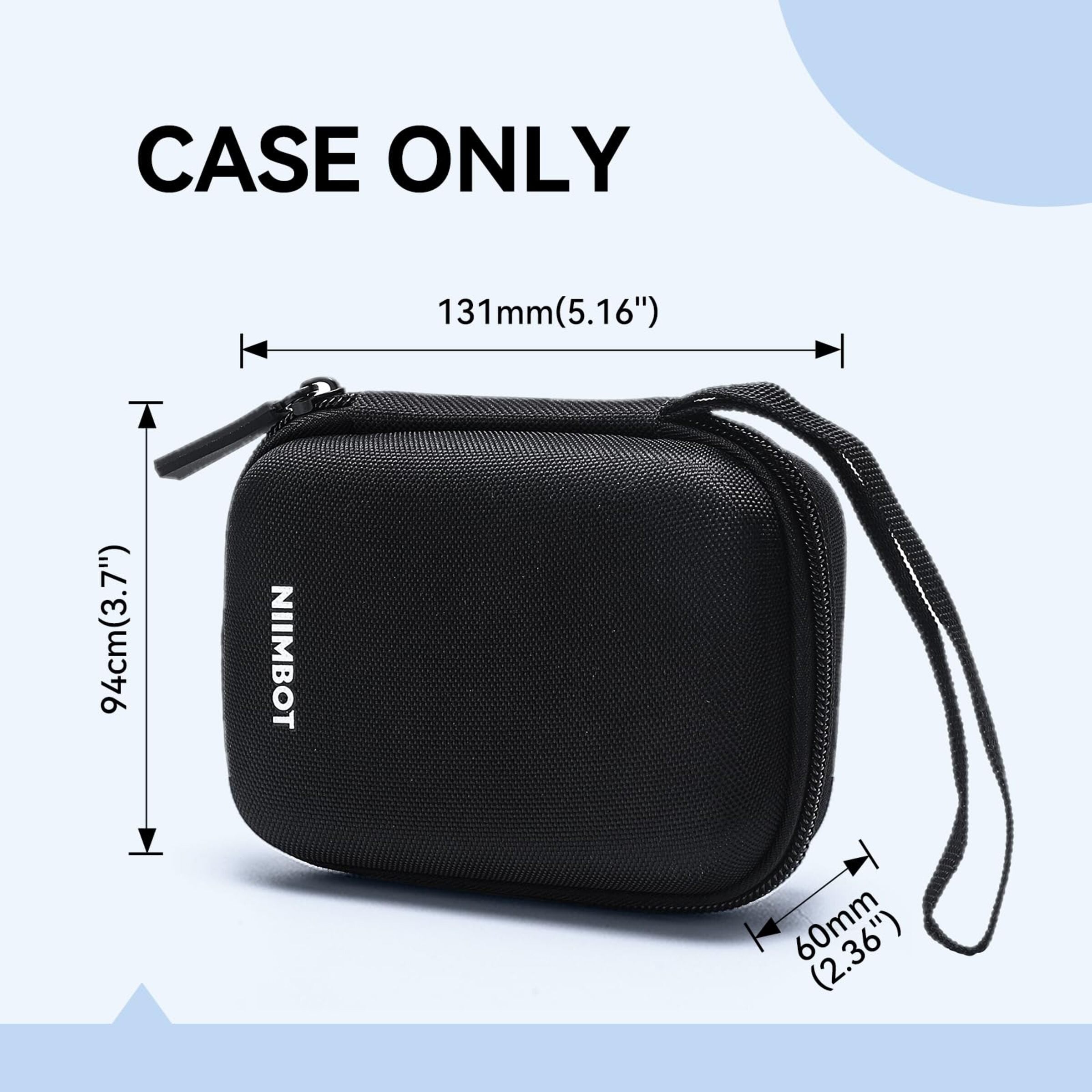 NB519 - NIIMBOT - D11_H / D110_M - STORAGE CASE FOR PRINTER & LABELS - BLACK