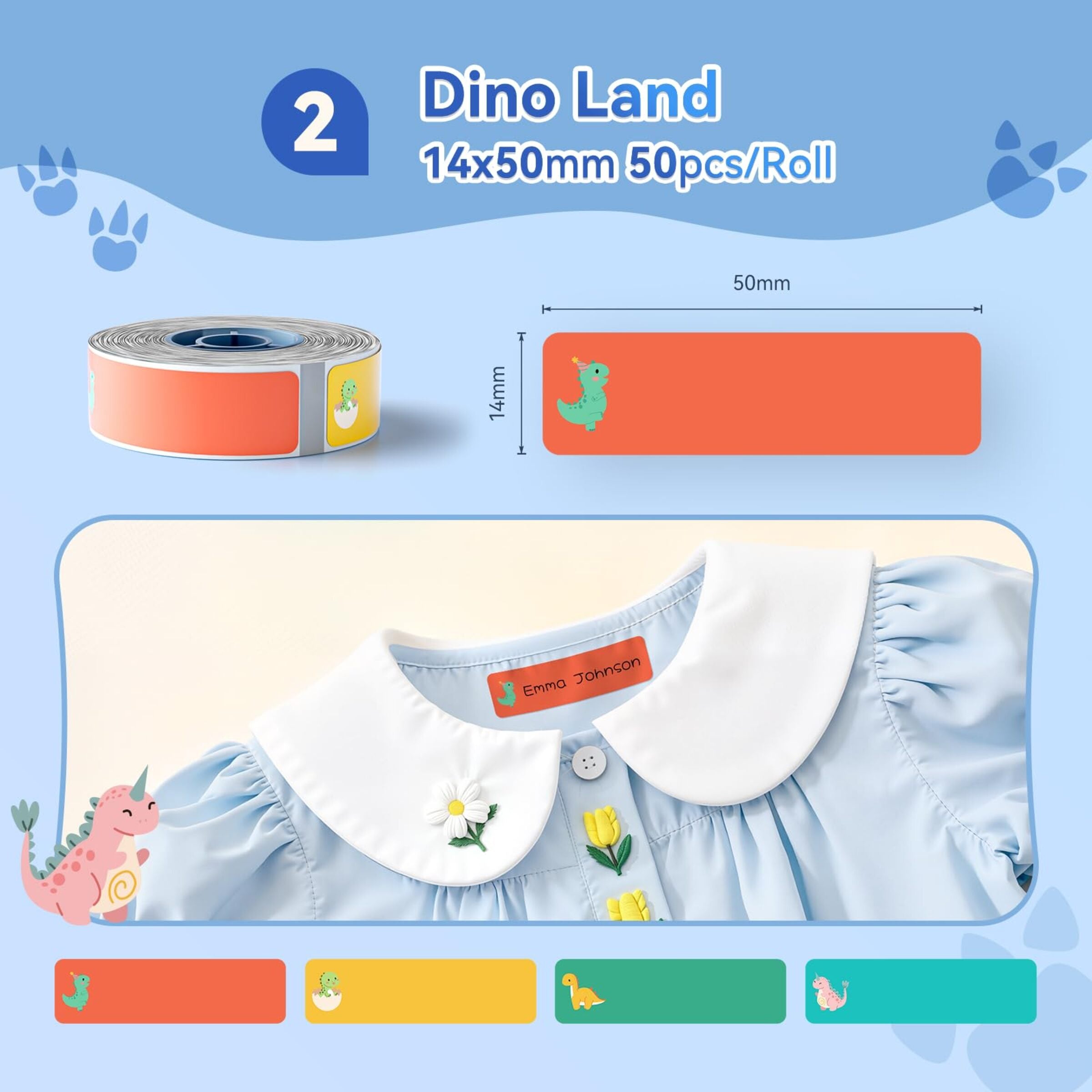 NB806 - NIIMBOT - N1 PRINTER KIT - INCLUDES WHITE STICKER LABEL ROLL & WHITE IRON ON LABEL ROLL - BLACK CARTRIDGE