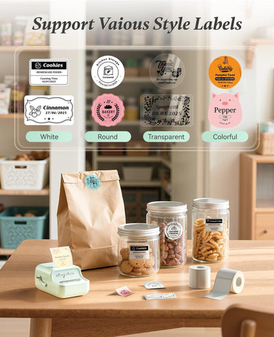 NB109 - NIIMBOT - B21S - PORTABLE THERMAL LABEL BLUETOOTH PRINTER INCL FREE LABEL (50X30MM)