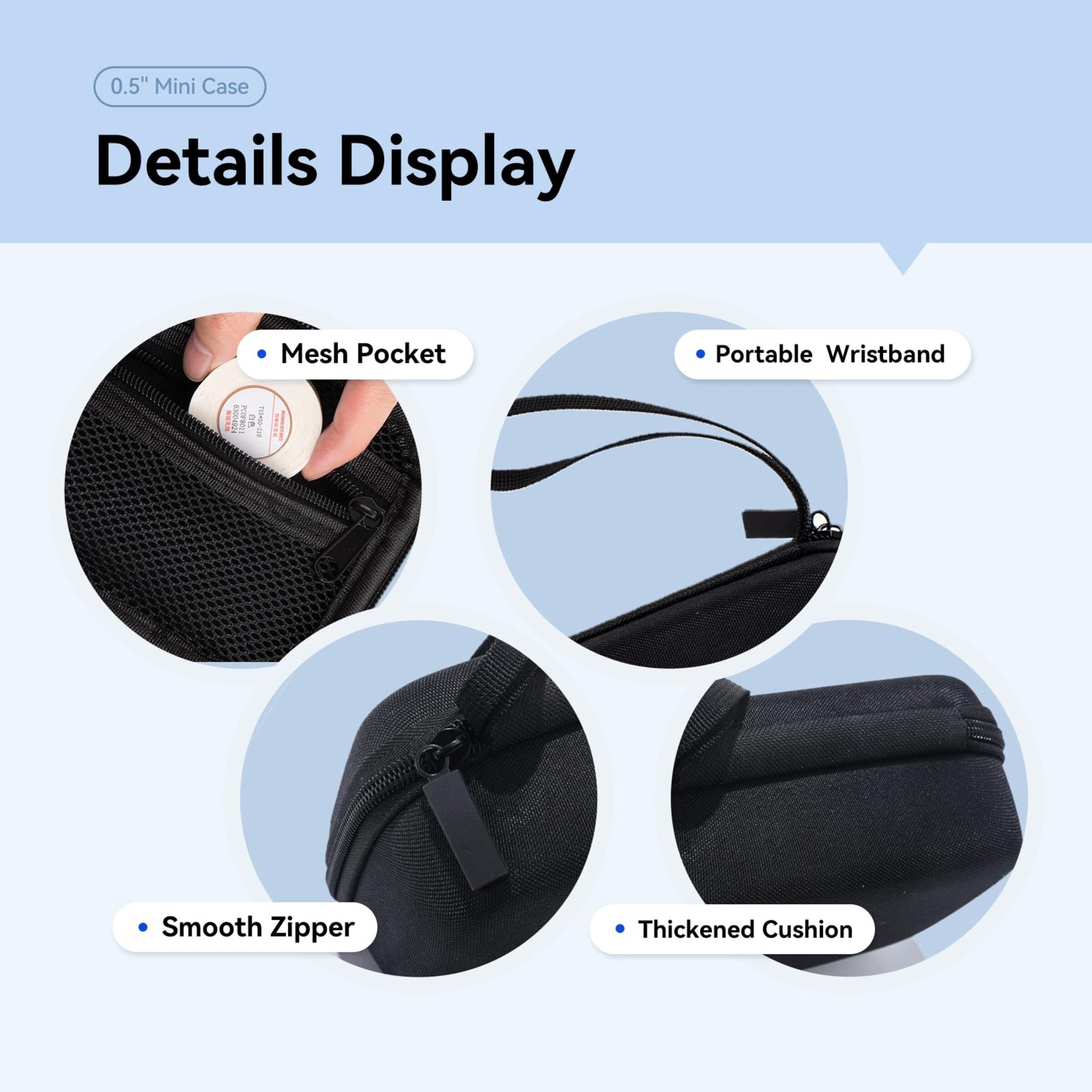 NB519 - NIIMBOT - D11_H / D110_M - STORAGE CASE FOR PRINTER & LABELS - BLACK