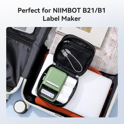 NB517 - NIIMBOT - B1 / B21 / B3S MODELS - STORAGE CASE FOR PRINTER & LABELS - BLACK