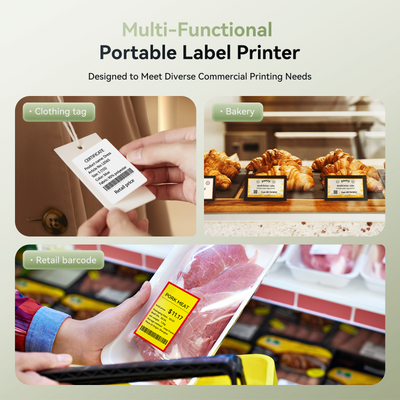 NB493 - NIIMBOT - B1 - PORTABLE THERMAL LABEL BLUETOOTH PRINTER INCL FREE WHITE LABEL (50X30MM)