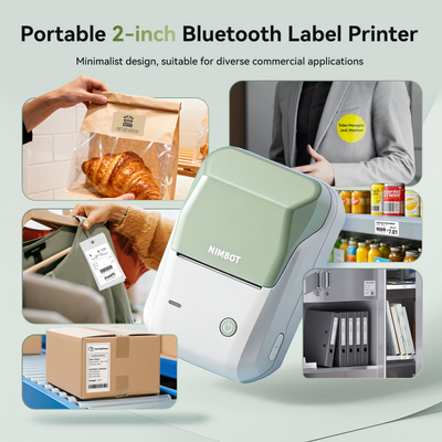 NB493 - NIIMBOT - B1 - PORTABLE THERMAL LABEL BLUETOOTH PRINTER INCL FREE WHITE LABEL (50X30MM)