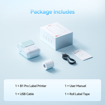 NB806 - NIIMBOT - B1_PRO - 300DPI - PORTABLE THERMAL LABEL PRINTER INCL FREE LABEL