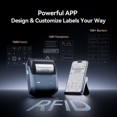 NB806 - NIIMBOT - B1_PRO - 300DPI - PORTABLE THERMAL LABEL PRINTER INCL FREE LABEL