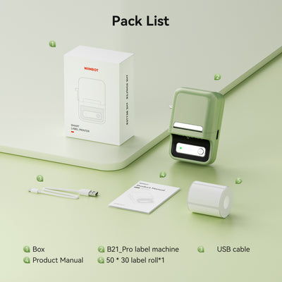 NB607 - NIIMBOT - B21_PRO - 300DPI - PORTABLE THERMAL LABEL BLUETOOTH PRINTER