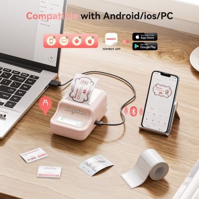 NB607 - NIIMBOT - B21_PRO - 300DPI - PORTABLE THERMAL LABEL BLUETOOTH PRINTER