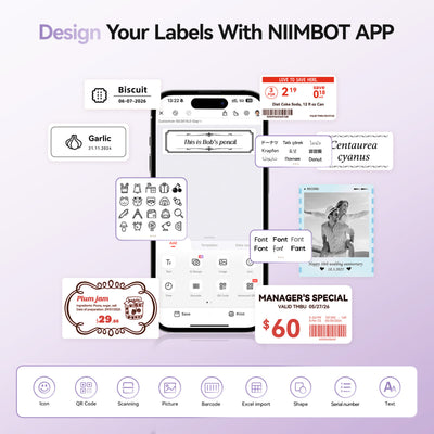 NB607 - NIIMBOT - B21_PRO - 300DPI - PORTABLE THERMAL LABEL BLUETOOTH PRINTER