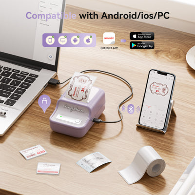 NB607 - NIIMBOT - B21_PRO - 300DPI - PORTABLE THERMAL LABEL BLUETOOTH PRINTER