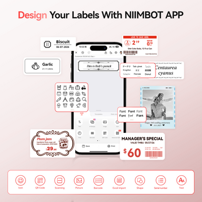 NB607 - NIIMBOT - B21_PRO - 300DPI - PORTABLE THERMAL LABEL BLUETOOTH PRINTER