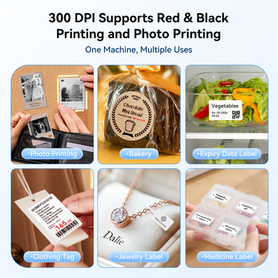 NB808 - NIIMBOT - B2_PRO - 300DPI - PORTABLE THERMAL LABEL PRINTER INCL FREE LABEL