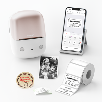 NB808 - NIIMBOT - B2_PRO - 300DPI - PORTABLE THERMAL LABEL PRINTER INCL FREE LABEL