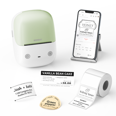 NB807 - NIIMBOT - B2 - 203DPI - PORTABLE THERMAL LABEL PRINTER INCL FREE LABEL