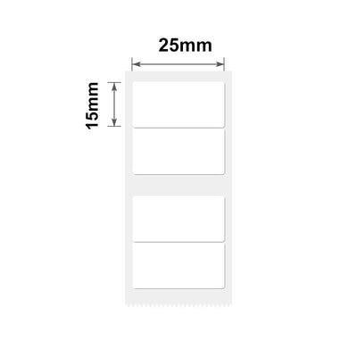 NB182 - NIIMBOT - B1 / B21 / B3S / B4 - 25X15MM/2R - 460 WHITE LABELS