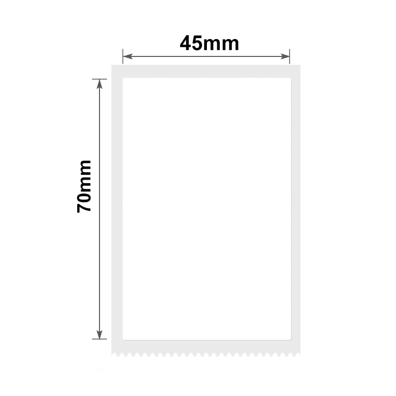 NB197 - NIIMBOT - B1 / B21 / B3S / B4 - 45X70MM - 110 WHITE LABELS