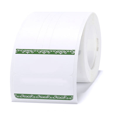 NB208 - NIIMBOT - B1 / B21 / B3S / B4 - 25X75MM - 100 GREEN BORDER JEWELLERY LABELS