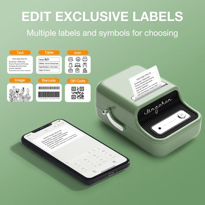 NB109 - NIIMBOT - B21S - PORTABLE THERMAL LABEL BLUETOOTH PRINTER INCL FREE LABEL (50X30MM)