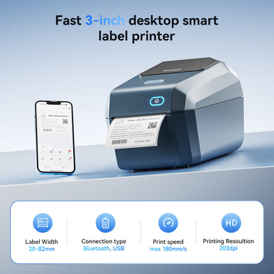 NB605 - NIIMBOT - K3 - THERMAL BUSINESS BLUETOOTH LABEL PRINTER - INCL 50X30MM LABEL ROLL WITH 900 LABELS