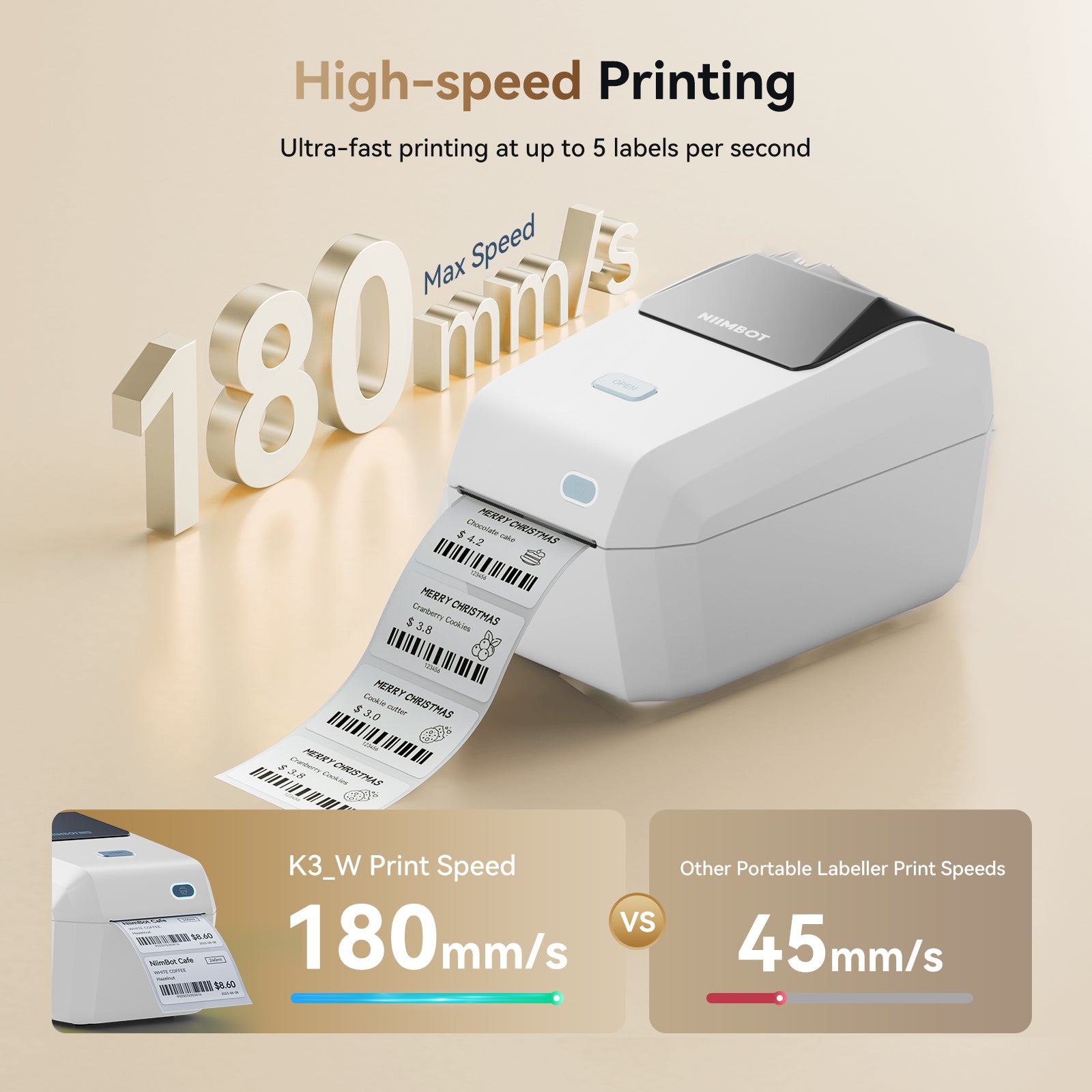 NB606 - NIIMBOT - K3_W - THERMAL BUSINESS BLUETOOTH & WIFI LABEL PRINTER