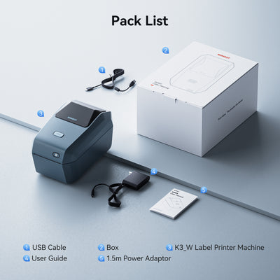 NB606 - NIIMBOT - K3_W - THERMAL BUSINESS BLUETOOTH & WIFI LABEL PRINTER
