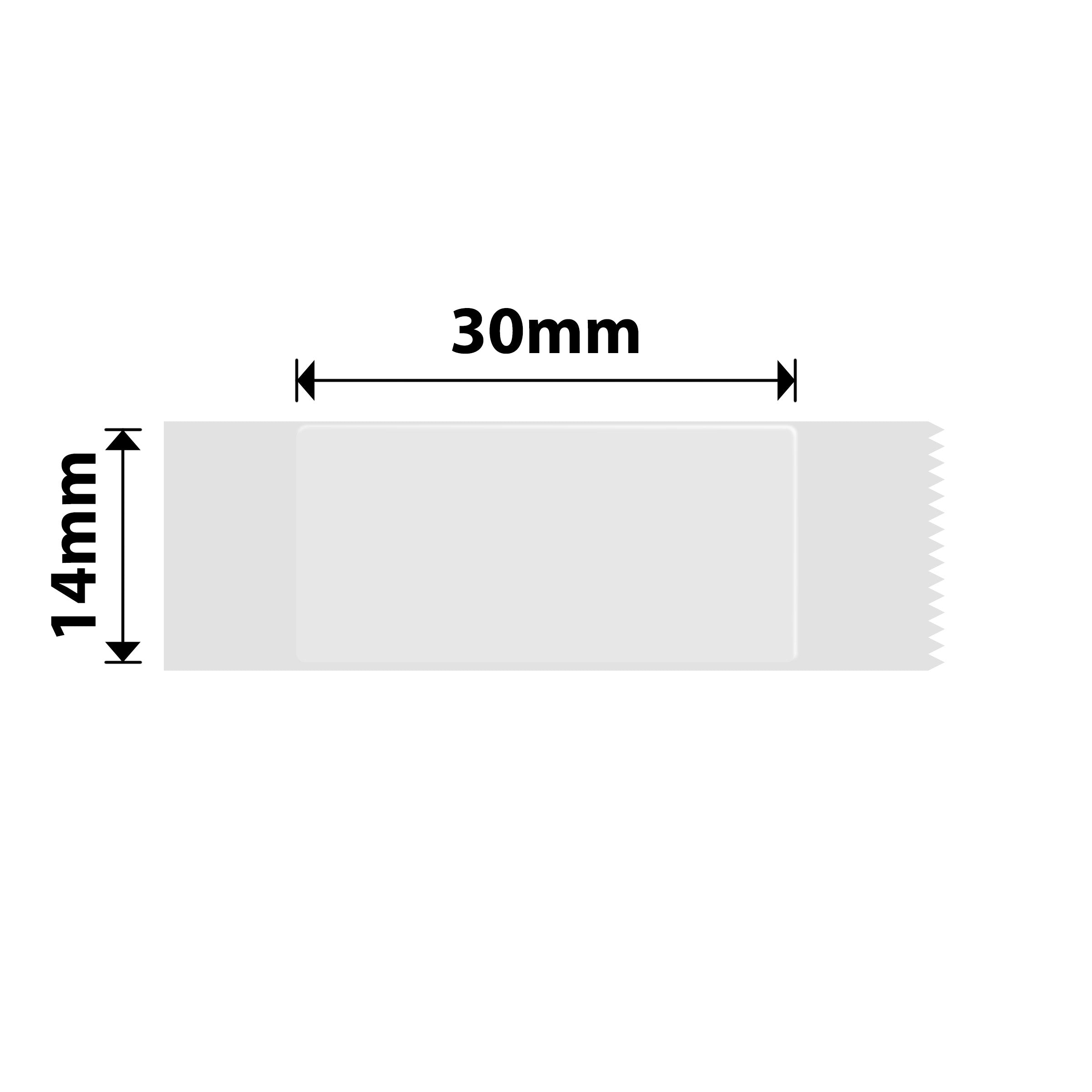 NB108 - NIIMBOT - D11 / D101 / D110 / H1S - 14X30MM - 210 TRANSPARENT LABELS