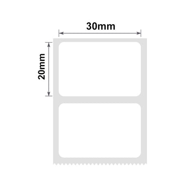 NB110 - NIIMBOT - B1 / B21 / B3S / B4 - 30X20MM - 320 WHITE LABELS