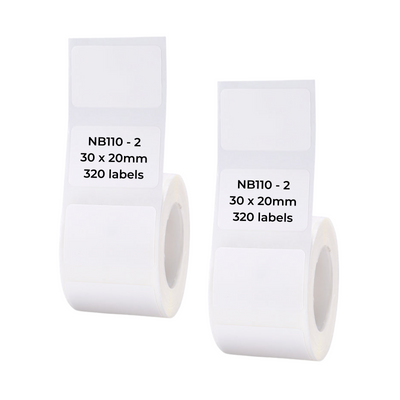 NB110 - NIIMBOT - B1 / B21 / B3S / B4 - 30X20MM - 320 WHITE LABELS
