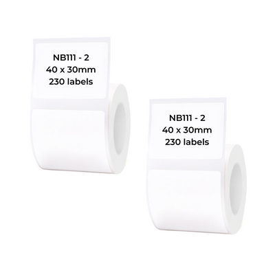 NB111 - NIIMBOT - B1 / B21 / B3S / B4 - 40X30MM - 230 WHITE LABELS