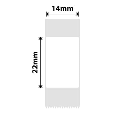 NB114 - NIIMBOT - D11 / D101 / D110 / H1S - 14X22MM - 250 WHITE LABELS
