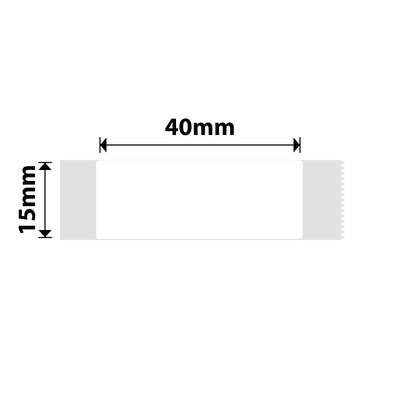 NB117 - NIIMBOT - D11 / D101 / D110 / H1S - 15X40MM  - 155 WHITE LABELS