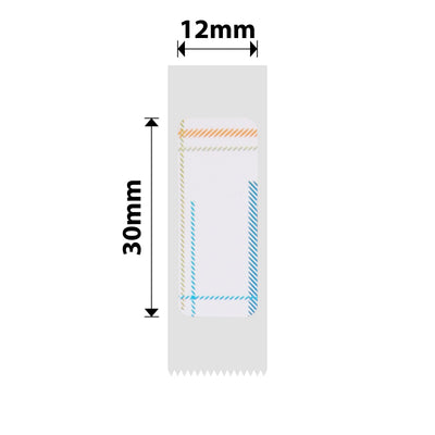 NB125 - NIIMBOT - D11 / D101 / D110 / H1S - 12X30MM - 195 RAINBOWS LABELS