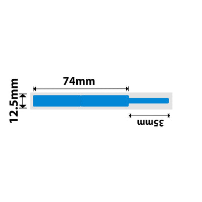 NIIMBOT - D Range - 12.5x109mm - Blue Cable - 60 Labels